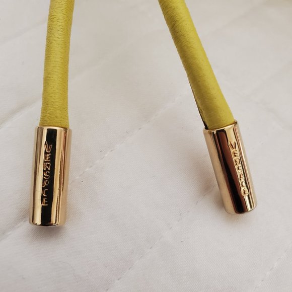 Versace Limited Production Yellow Bag Purse, Silk inner pouch - Picture 5 of 16